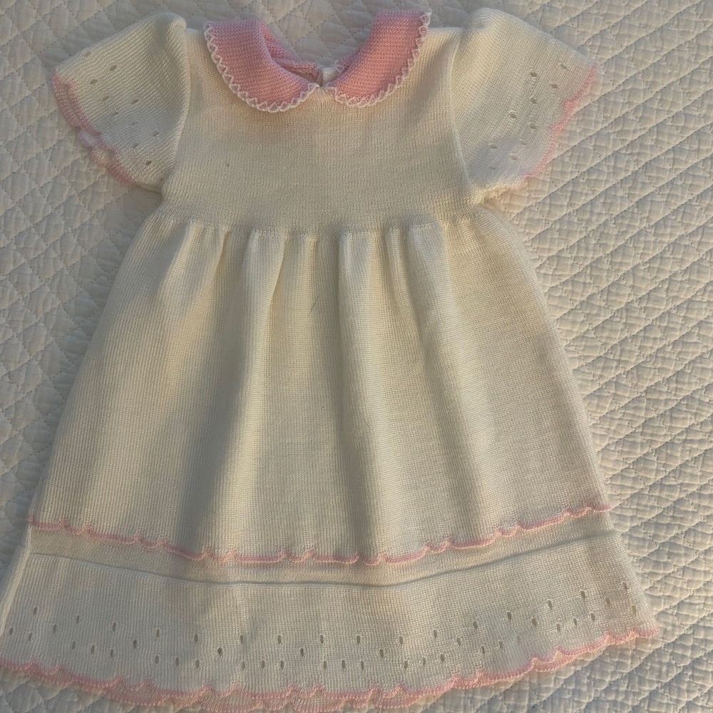 Pink and Cream Kids Dress